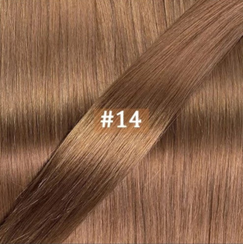 50 extensions artisanales brésiliennes Remy 1g kératine plate luxe AAAA + 40 cm - 70 cm #14