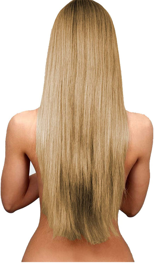 25 extensions 100% virgin cheveux russe remy naturel fait à la main kératine plate 1gr #27châtain miel 35 cm-70 cm