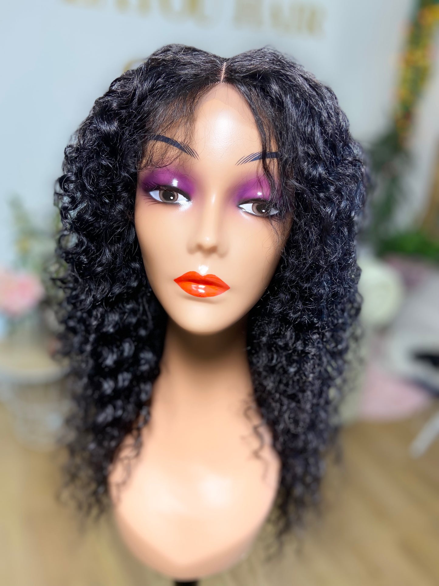 Perruque épais  Frisée Lace Frontal 100% Virgin hair  brésilien  8"(20cm) -30"(75cm)