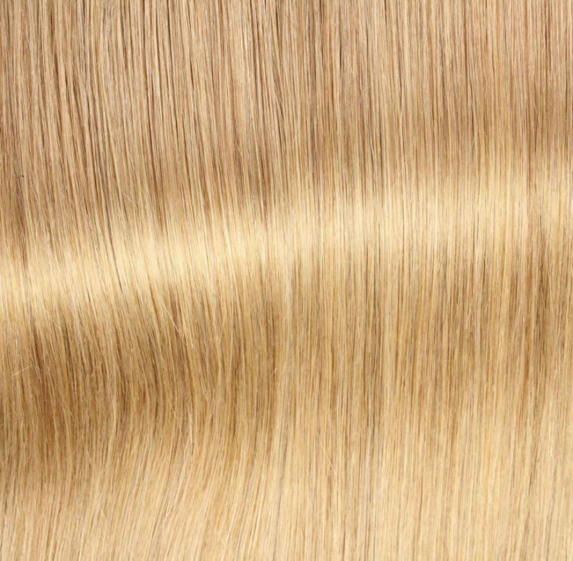 25 extensions 100% virgin cheveux russe remy naturel fait à la main kératine plate 1gr #27châtain miel 35 cm-70 cm