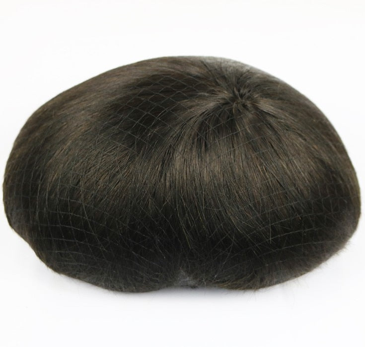 TOUPEE  HOMME CHEVEUX HUMAINS INDIENS  10" x 8" COULEUR 1#, 1B, #2 , 3# , 4#
