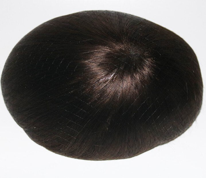 TOUPEE  HOMME CHEVEUX HUMAINS INDIENS  10" x 8" COULEUR 1#, 1B, #2 , 3# , 4#