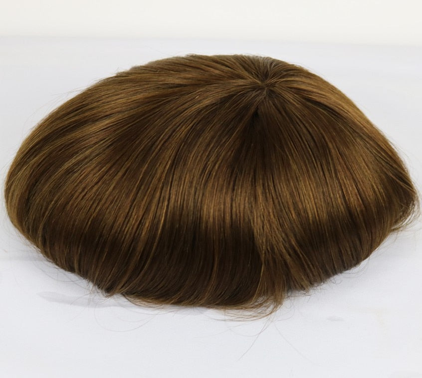 TOUPEE  HOMME CHEVEUX HUMAINS INDIENS  10" x 8" COULEUR 1#, 1B, #2 , 3# , 4#