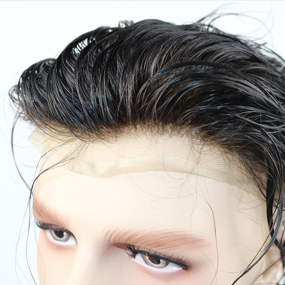 TOUPET HOMME STYLÉ INDIEN CHEVEUX 100% VIERGE
