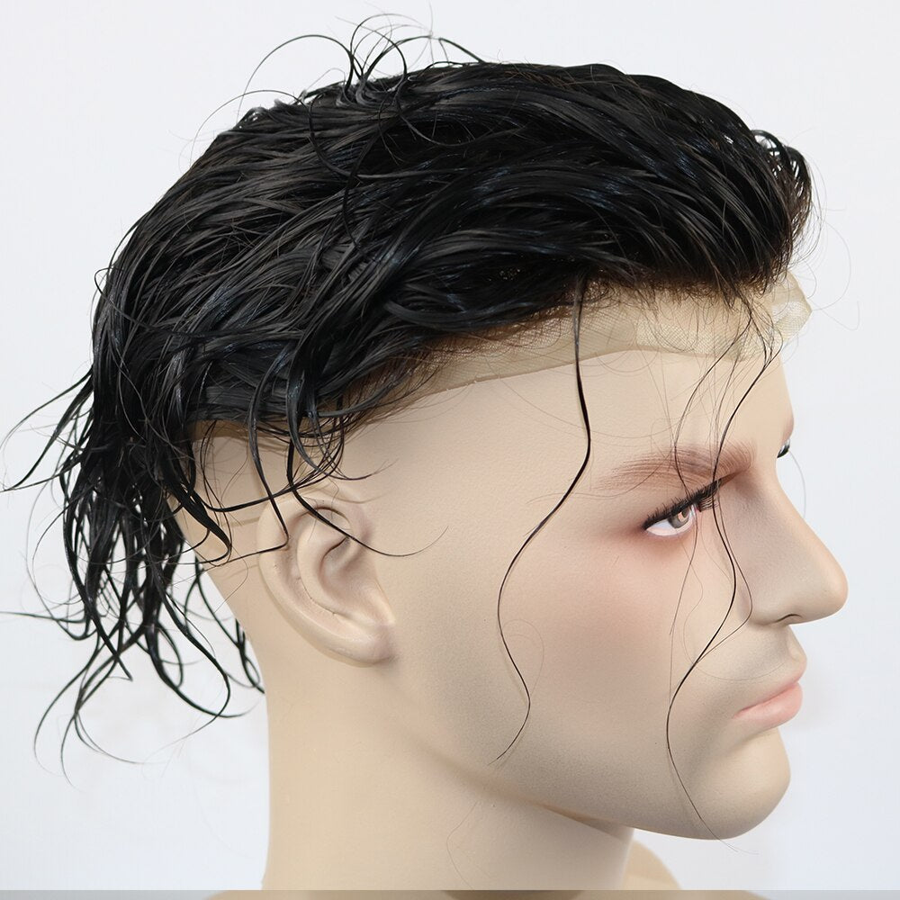 TOUPET HOMME STYLÉ INDIEN CHEVEUX 100% VIERGE