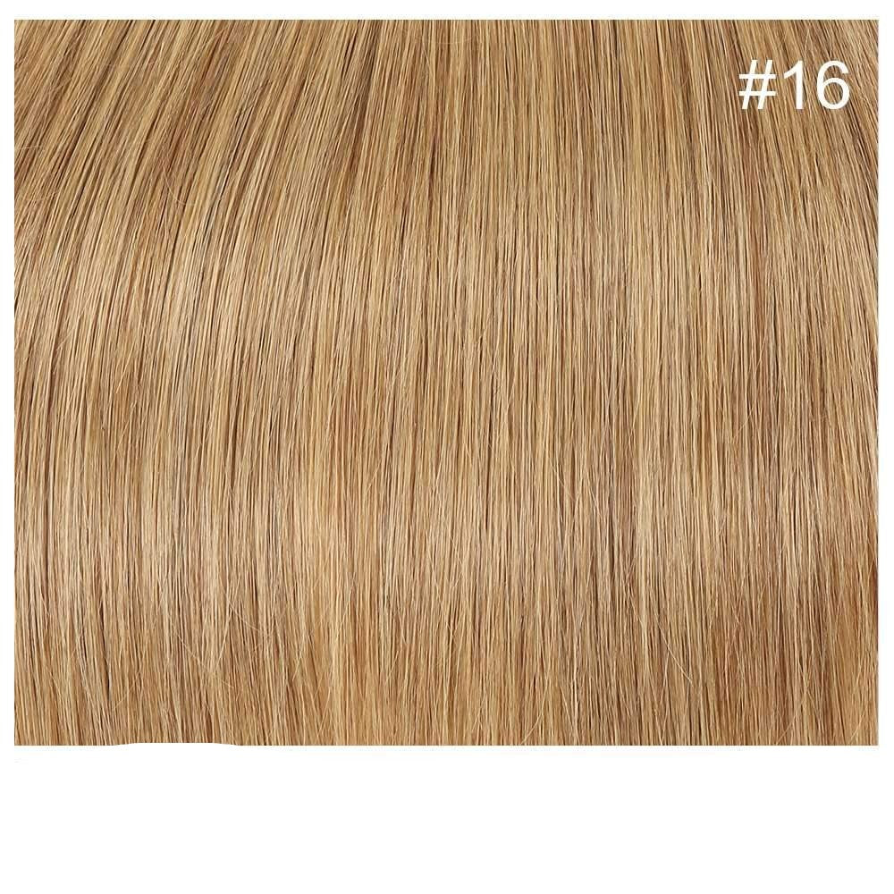 50 extensions artisanales brésiliennes Remy 1g kératine plate luxe AAAA + 40 cm - 70 cm blond miel #16