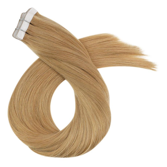 20 extensions de cheveux Adhésive brésilien 100% Virgin Hair #27 /30cm - 60cm