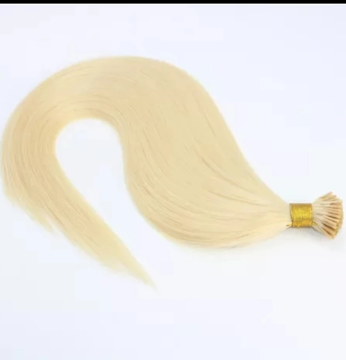 25 extensions cheveux virgin russe remy hair I-Tip à froid 30cm - 60cm / 1gr blond #613