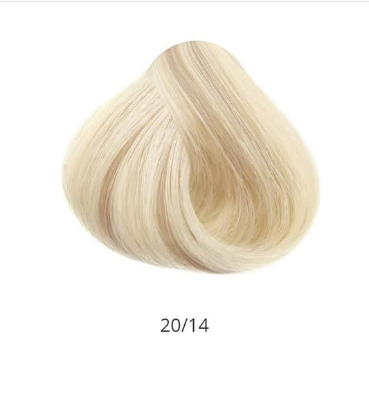 50 extensions artisanales brésiliennes Remy 1g kératine plate luxe AAAA + 40 cm - 70 cm couleur #20/14 nuance blond mixte